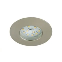 LED-alasvalo Briloner 5 W IP44 ulkokäyttöön harjattu teräs