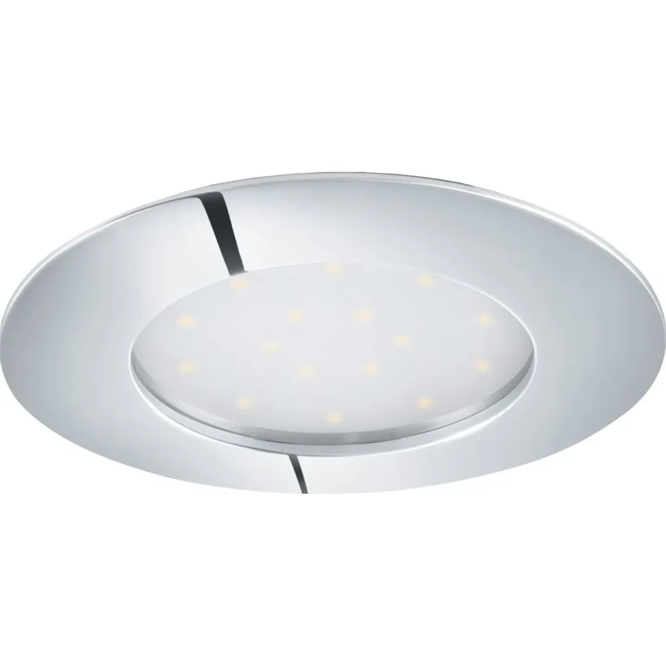 LED-alasvalo Eglo Pineda 12W Ø102mm IP44 kromi 95888