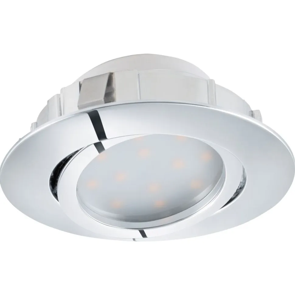 LED-alasvalo Eglo Pineda 6W Ø84mm kromi himmennettävä 95855