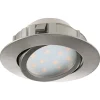 LED-alasvalo Eglo Pineda 6W Ø84mm teräs himmennettävä 95856