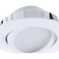 LED-alasvalo Eglo Pineda 6W Ø84mm valkoinen himmennettävä 95854