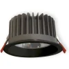 LED-alasvalo Ensto OPUS OPU30LBL IP65 3000 lm 840 musta karkaistulla lasikuvulla ulkokäyttöön