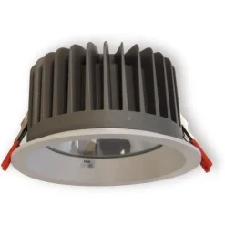 LED-alasvalo Ensto OPUS OPU45LWH IP65 4500 lm 840 valkoinen karkaistulla lasikuvulla ulkokäyttöön