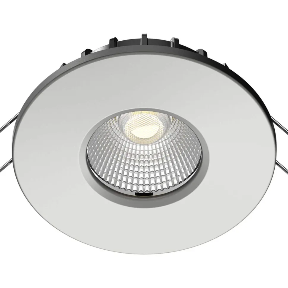 LED-alasvalo FocusLight Halo, 3 CCT, IP65/IP20, valkoinen