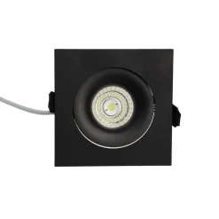 LED-alasvalo FTLIGHT QSPOT 5W IP44 4000K himmennettävä musta