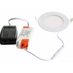 LED-alasvalo FTLIGHT Slim Style High Power 6W 3000K IP20/IP44 himmennettävä