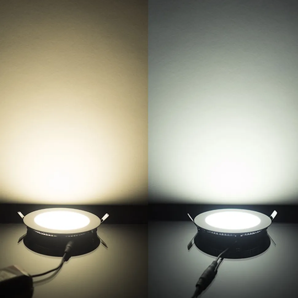 LED-alasvalo FTLIGHT Slim Style High Power 12W 4000K IP20/IP44 himmennettävä