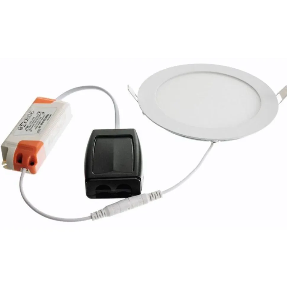 LED-alasvalo FTLIGHT Slim Style High Power 12W 4000K IP20/IP44 himmennettävä