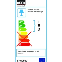 LED-alasvalo Harju Kameleontti 5W 3000/4000K IP44 valkoinen/teräs