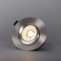 LED-alasvalo Hide-a-lite Comfort G3 Tilt 3000K teräs