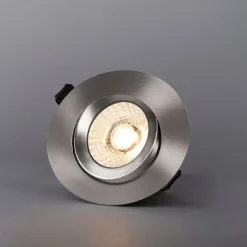 LED-alasvalo Hide-a-lite Comfort G3 Tilt 2700K teräs
