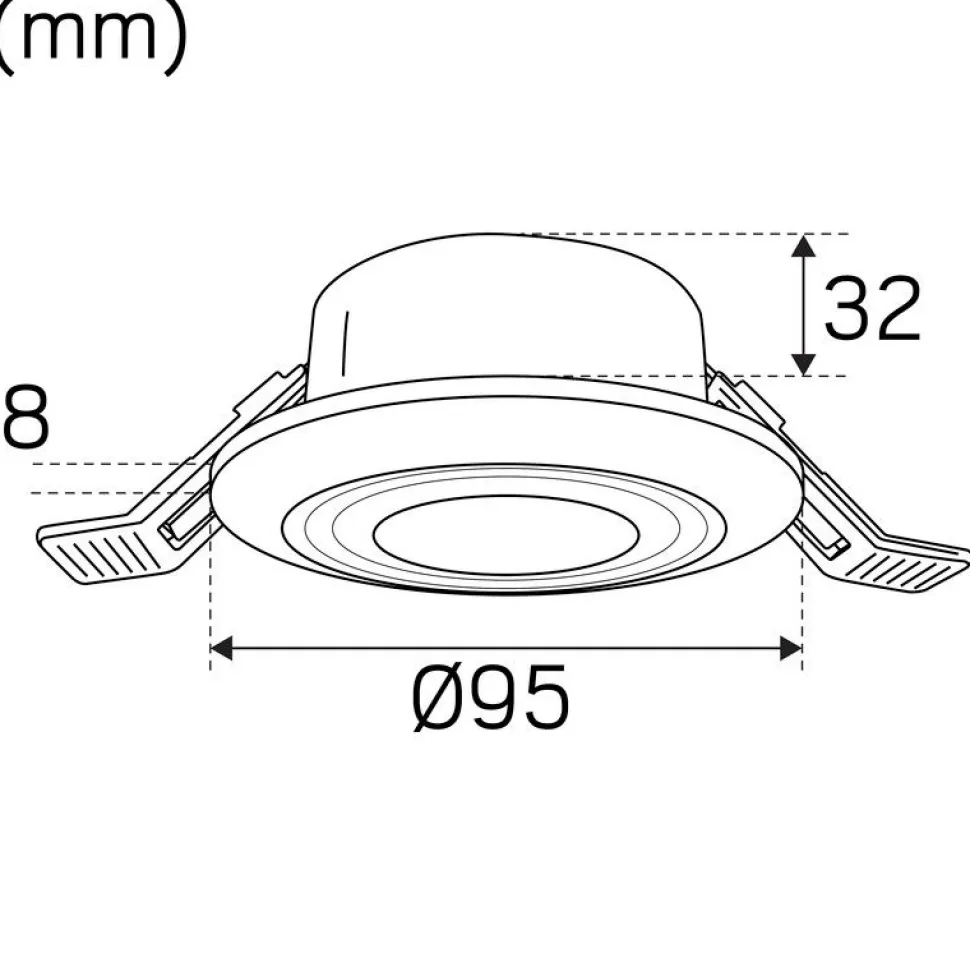 LED-alasvalo Hide-a-lite Comfort Quick valkoinen 2700K