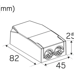 LED-alasvalo Hide-a-lite Optic Quick Deep ISO 3000K valkoinen