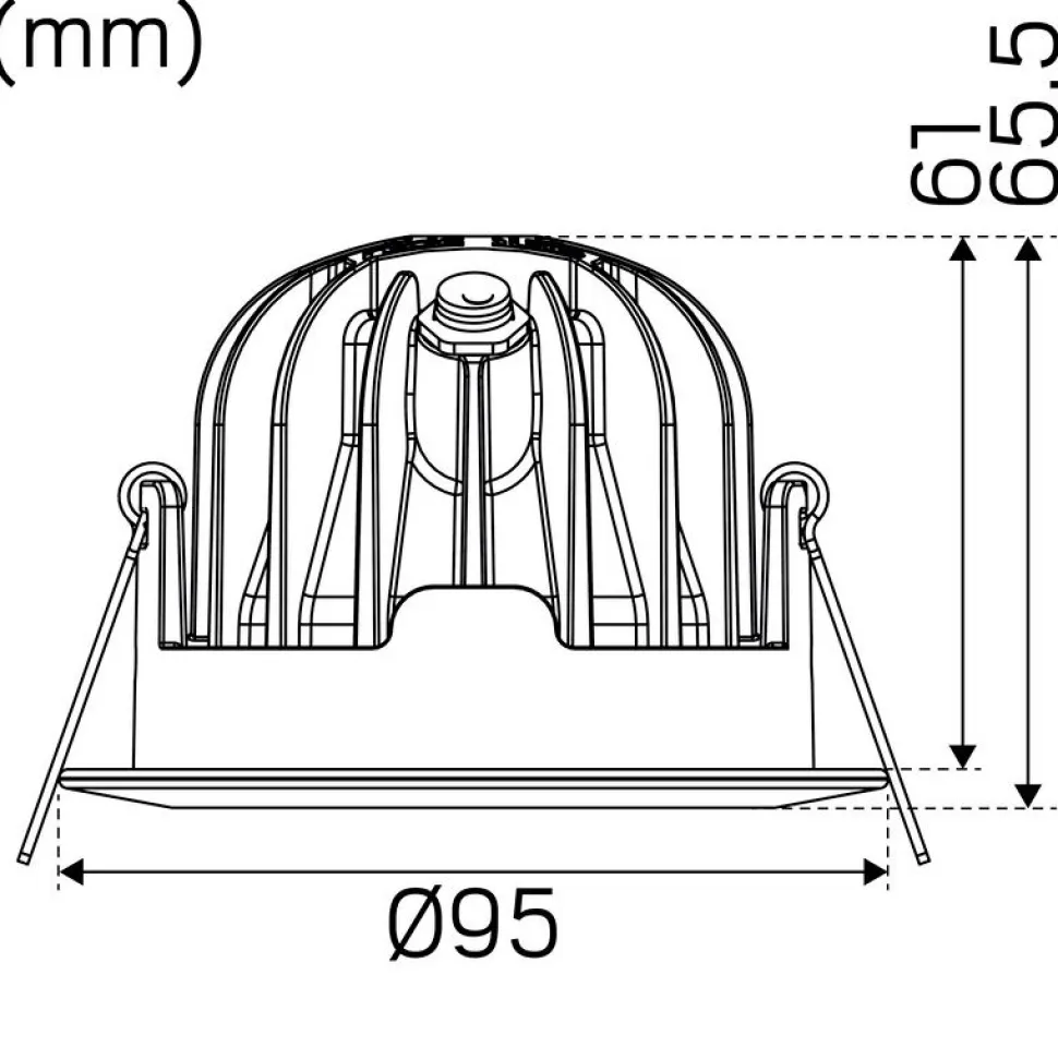 LED-alasvalo Hide-a-lite Optic XL Tilt Tune