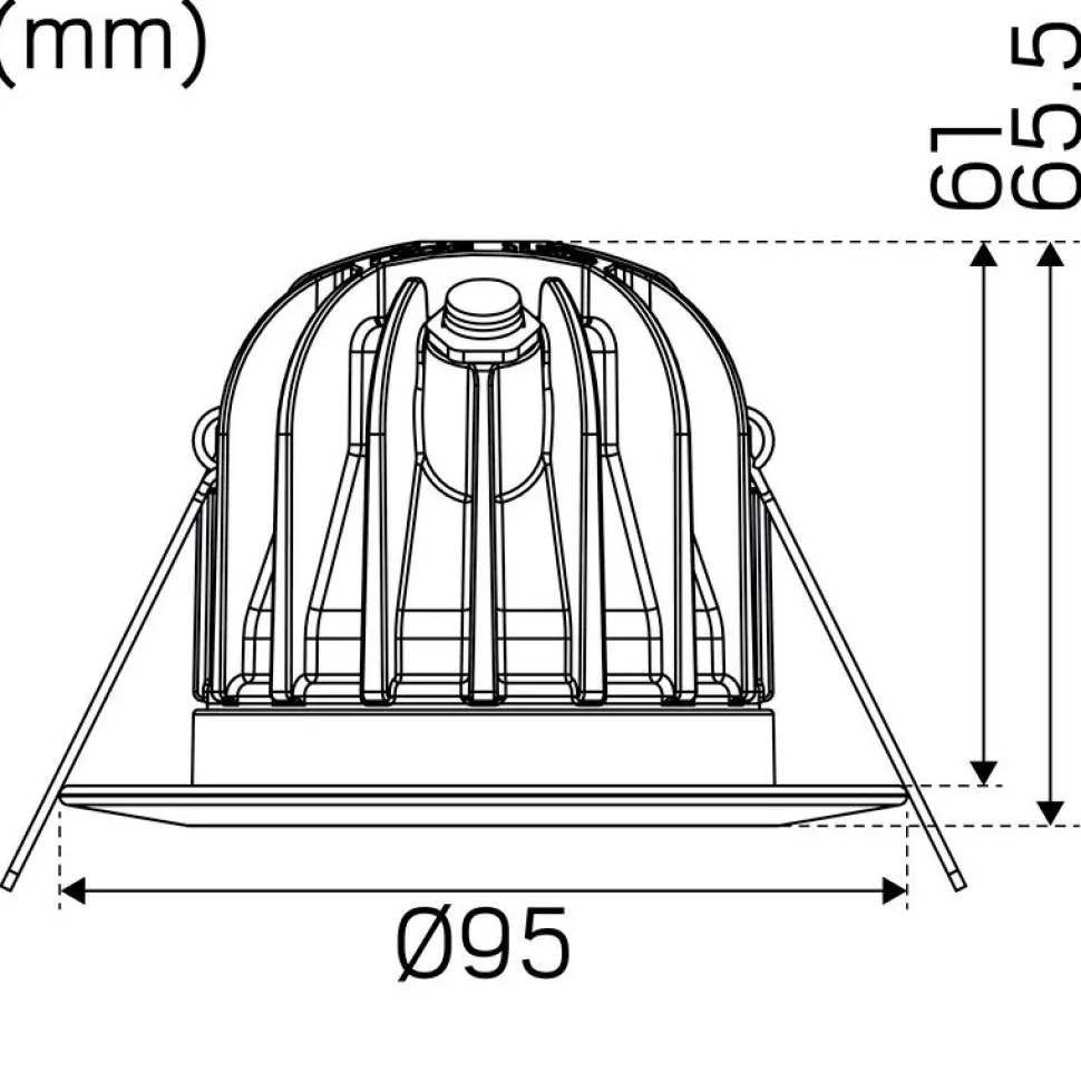 LED-alasvalo Hide-a-lite Optic XL Tune