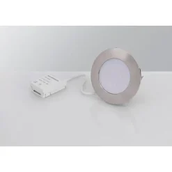 LED-alasvalo Malmbergs MD-232 10W, IP44, satiinikromi