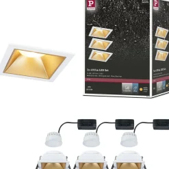LED-alasvalo Paulmann Cole IP44 88x88mm 6W 470lm himmennettävä
