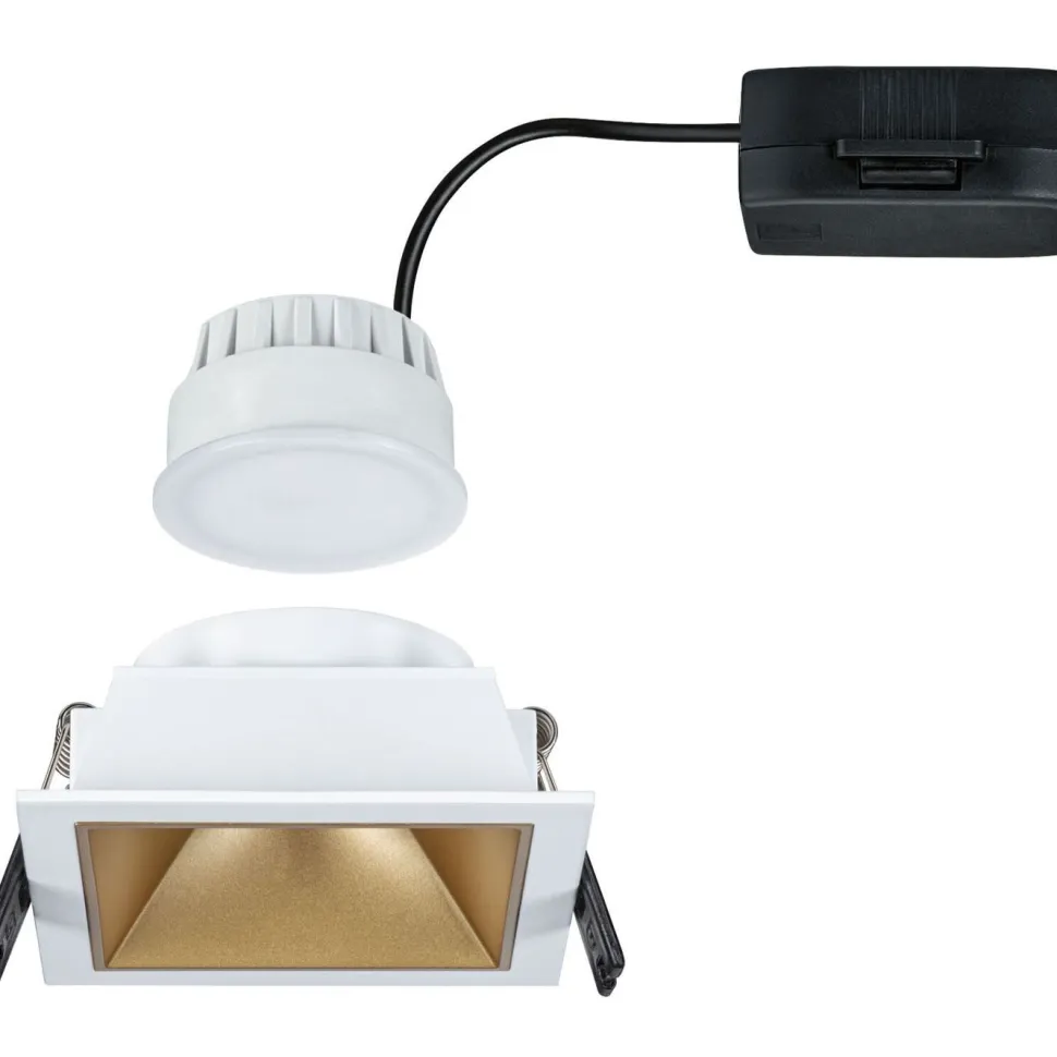 LED-alasvalo Paulmann Cole IP44 88x88mm 6W 470lm himmennettävä