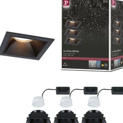 LED-alasvalo Paulmann Cole IP44 88x88mm 6W 470lm himmennettävä