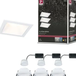 LED-alasvalo Paulmann Cole IP44 88x88mm 6W 470lm himmennettävä