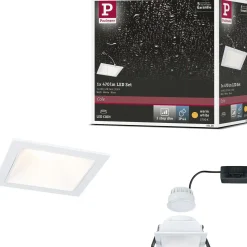 LED-alasvalo Paulmann Cole IP44 88x88mm 6W 470lm himmennettävä