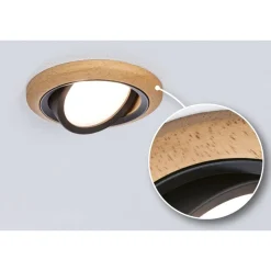 LED-alasvalo Paulmann Lanati Ø84mm upotettava 30° 6W 470lm 2700K