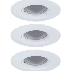 LED-alasvalo Paulmann Ø90mm GU10 max. 10W upotettava musta, 3kpl/pkt