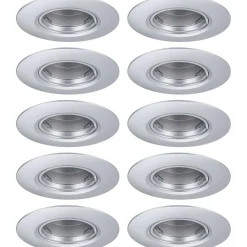 LED-alasvalo Paulmann Ø90mm GU10 max. 10W upotettava musta, 3kpl/pkt