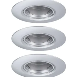 LED-alasvalo Paulmann Ø90mm GU10 max. 10W upotettava musta, 3kpl/pkt