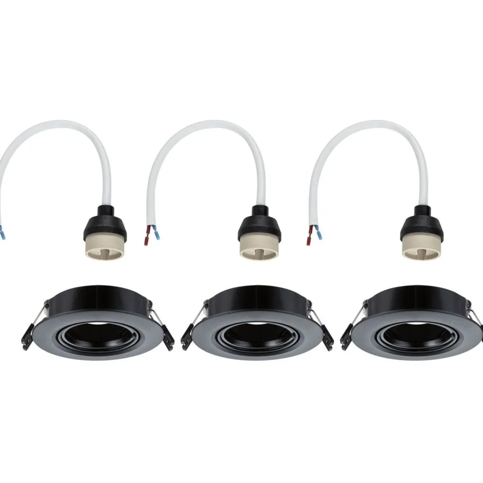 LED-alasvalo Paulmann Ø90mm kääntyvä 30° GU10 max. 10W upotettava, eri vaihtoehtoja