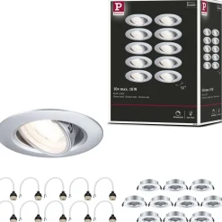 LED-alasvalo Paulmann Ø90mm kääntyvä 30° GU10 max. 10W upotettava, eri vaihtoehtoja