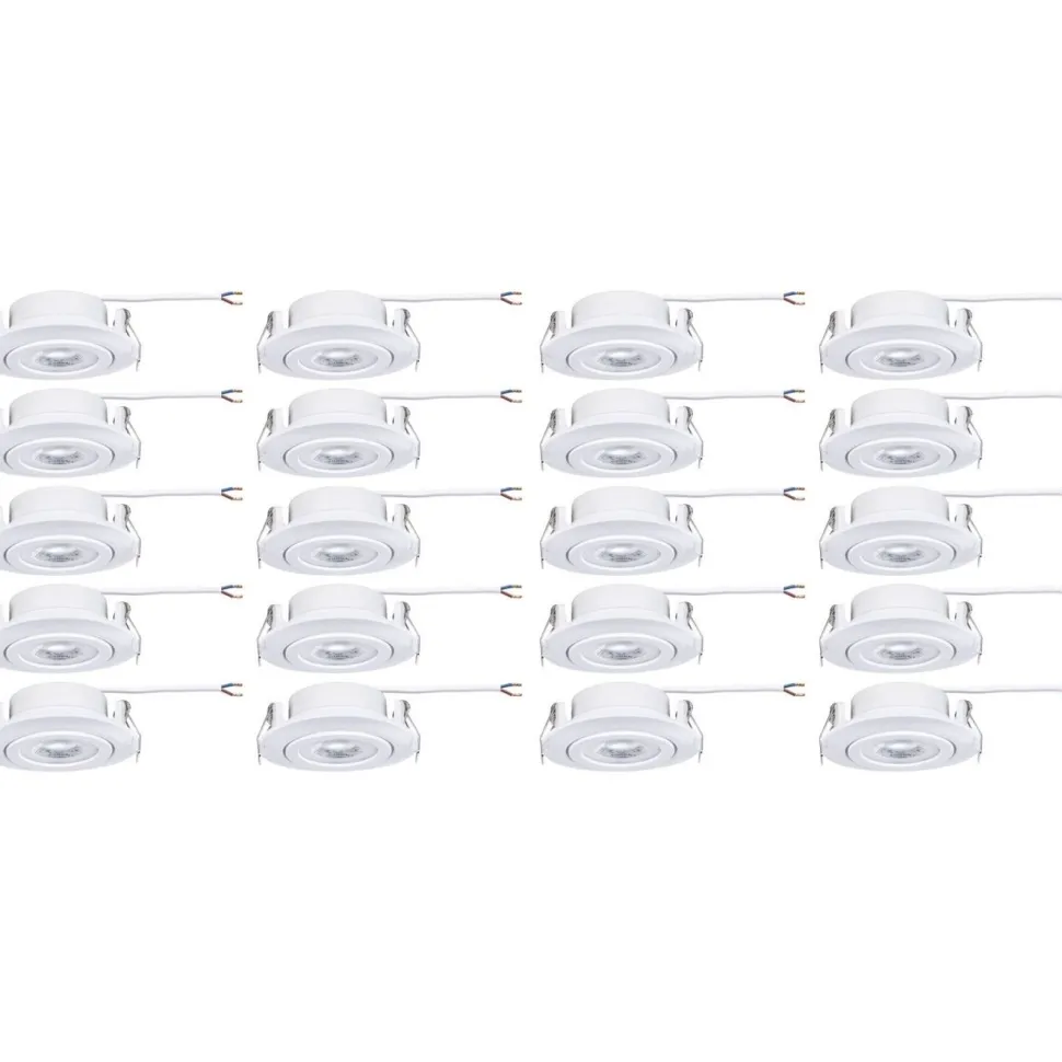 LED-alasvalo Paulmann Ø82mm kääntyvä 70° 4.8W 10x450lm 3000K valkoinen, eri määriä