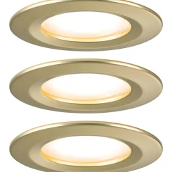 LED-alasvalo Paulmann Nova Coin Basic IP44 Ø78mm 6W 470lm 2700K upotettava mattakulta 3kpl/pkt