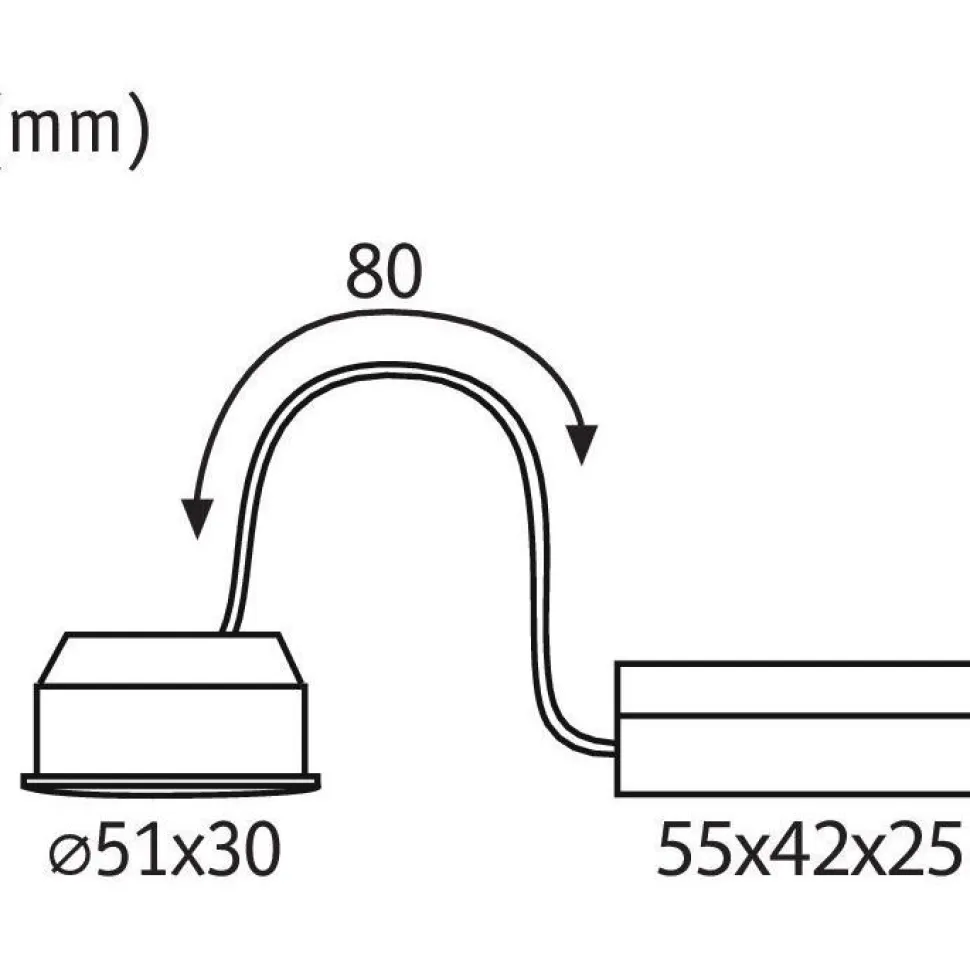 LED-alasvalo Paulmann Nova Coin, 51mm, 6W, 470lm, 2700K, himmennettävä, satiini