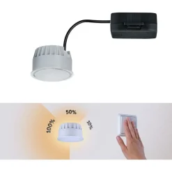 LED-alasvalo Paulmann Nova Coin, 51mm, 6W, 530lm, 4000K, himmennettävä, satiini