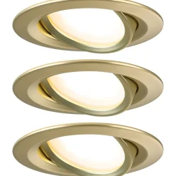 LED-alasvalo Paulmann Nova Coin Ø84mm 50° 6W 470lm 2700K upotettava mattakulta 3kpl/pkt