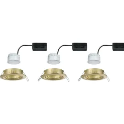 LED-alasvalo Paulmann Nova Coin Ø84mm 50° 6W 470lm 2700K upotettava mattakulta 3kpl/pkt