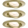 LED-alasvalo Paulmann Nova Plus IP65 Ø93mm 30° GU10 6W 460lm 2700K himmennettävä upotettava mattakulta 3kpl/pkt