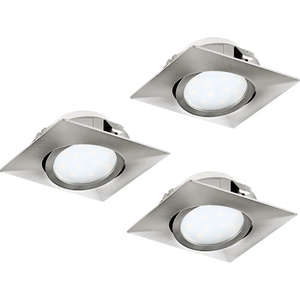 LED-alasvalosarja Eglo 3x6W 84x84mm teräs 95846