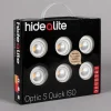 LED-alasvalosarja Hide-a-lite Optic Quick S ISO 6-pack 2700K valkoinen