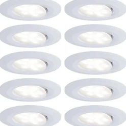 LED-Alasvalosetti Paulmann Calla 10-osainen suunnattava himmennettävä 4000K mattavalkoinen