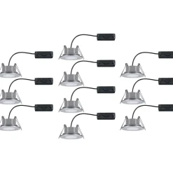 LED-Alasvalosetti Paulmann Calla 10-osainen suunnattava himmennettävä 4000K mattavalkoinen