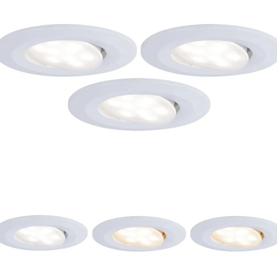 LED-Alasvalosetti Paulmann Calla 3-osainen suunnattava himmennettävä säädettävä valosävy valkoinen
