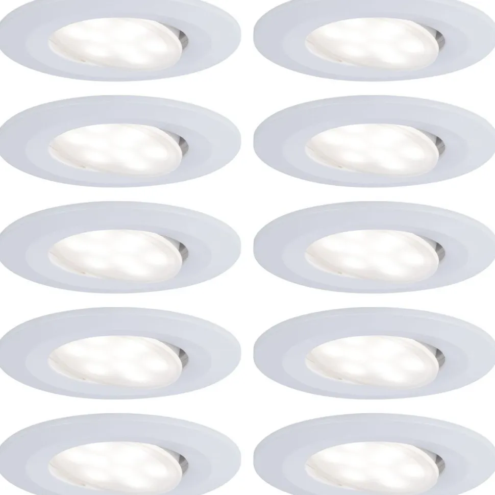 LED-Alasvalosetti Paulmann Calla 10-osainen suunnattava IP65 4000K valkoinen