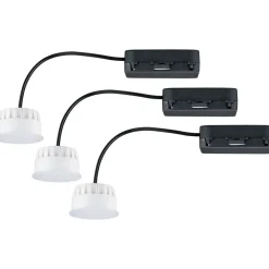 LED-Alasvalosetti Paulmann Coin 3-osainen himmennettävä 2700K valkoinen