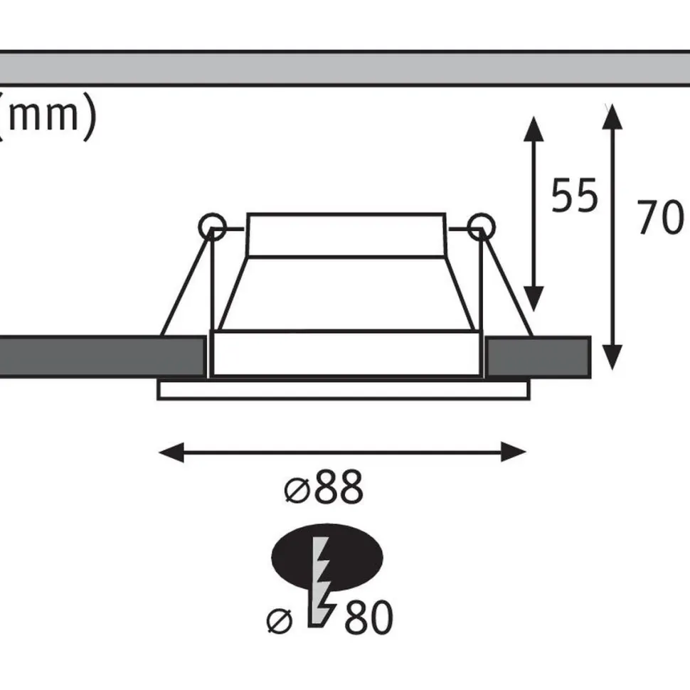 LED-Alasvalosetti Paulmann Cole 3-osainen IP44 2700K valkoinen/mattamusta