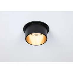 LED-Alasvalosetti Paulmann Gil 3-osainen himmennettävä IP44 2700K mattamusta/kulta