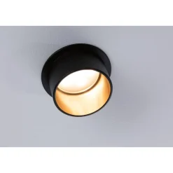 LED-Alasvalosetti Paulmann Gil 3-osainen himmennettävä IP44 2700K mattamusta/kulta