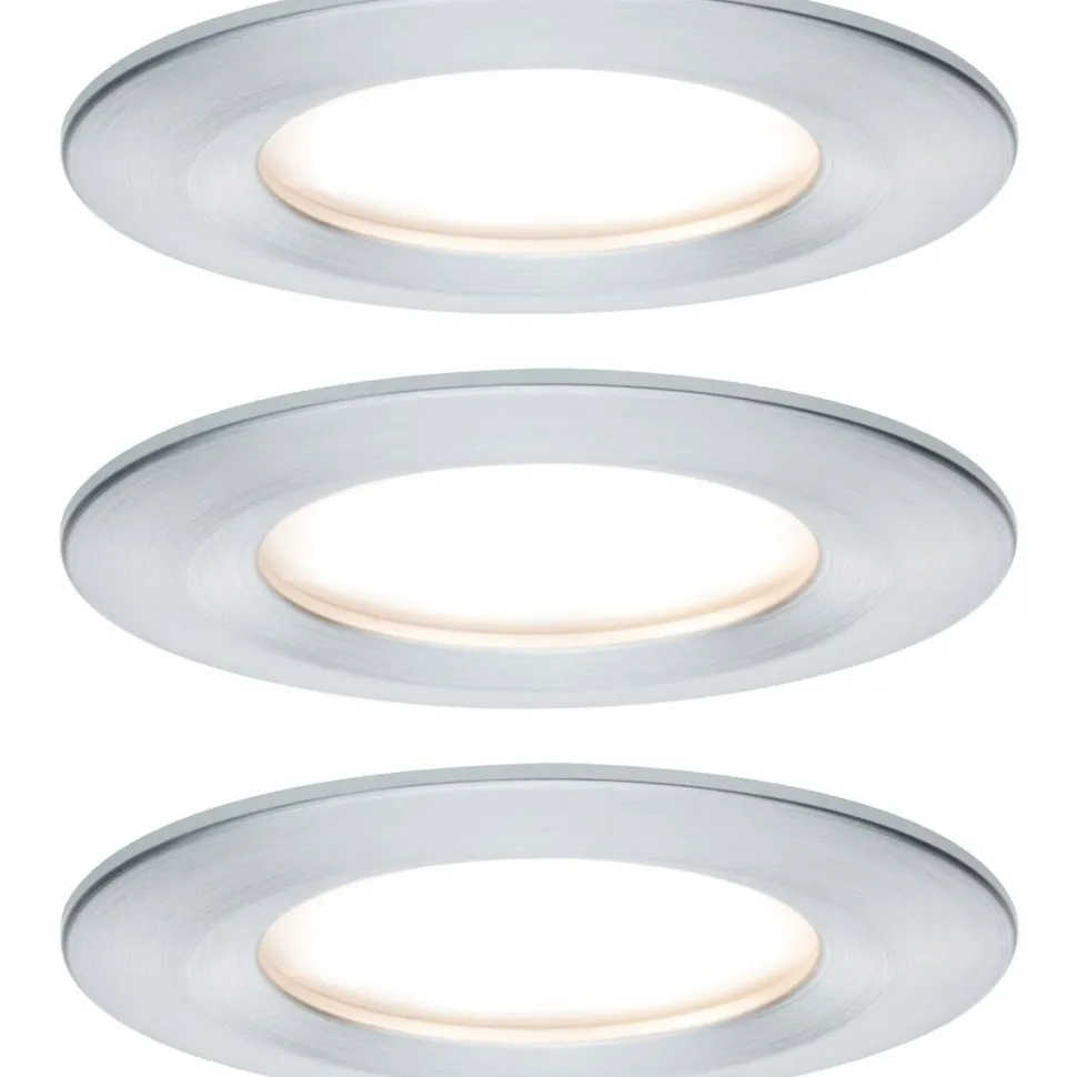 LED-Alasvalosetti Paulmann Nova 3-osainen himmennettävä IP44 2700K mattamusta