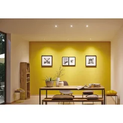 LED-Alasvalosetti Paulmann Nova 3-osainen himmennettävä IP44 2700K mattamusta